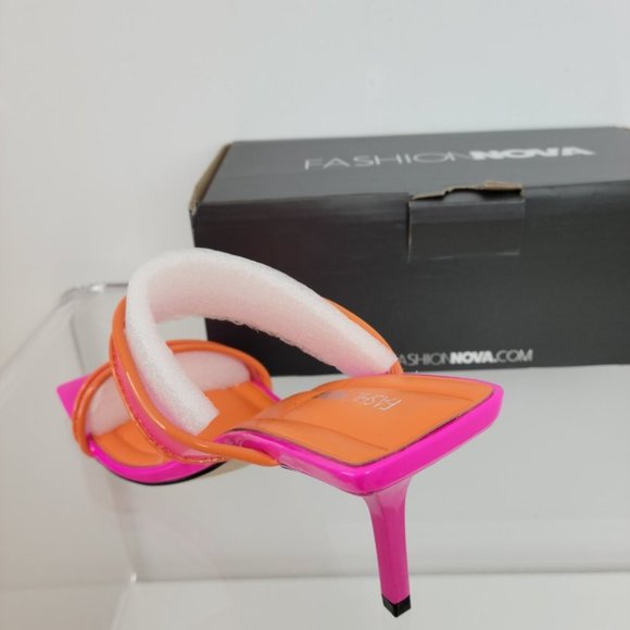Fashion Nova Neon Heels - Picture 7 of 8